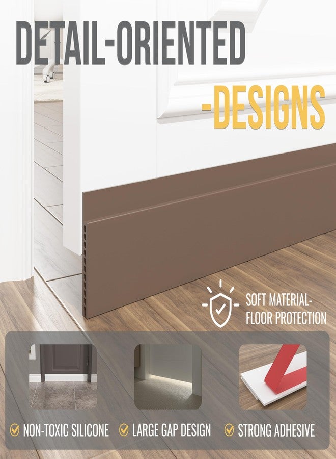 SYIPO Door Draft Stopper for Huge Gap，3" W x 39" L Adjustable Widened Under Door Seal for Exterior/Interior Doors，Under Door Draft Blocker Soundproof/Insulator Door Sweep Weather Stripping，1 Pack Brown - Image 5
